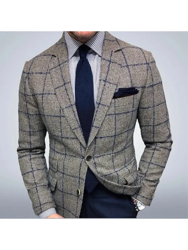 Men's Gentleman Casual Party Dinner Suit Jacket - Anrider.com 