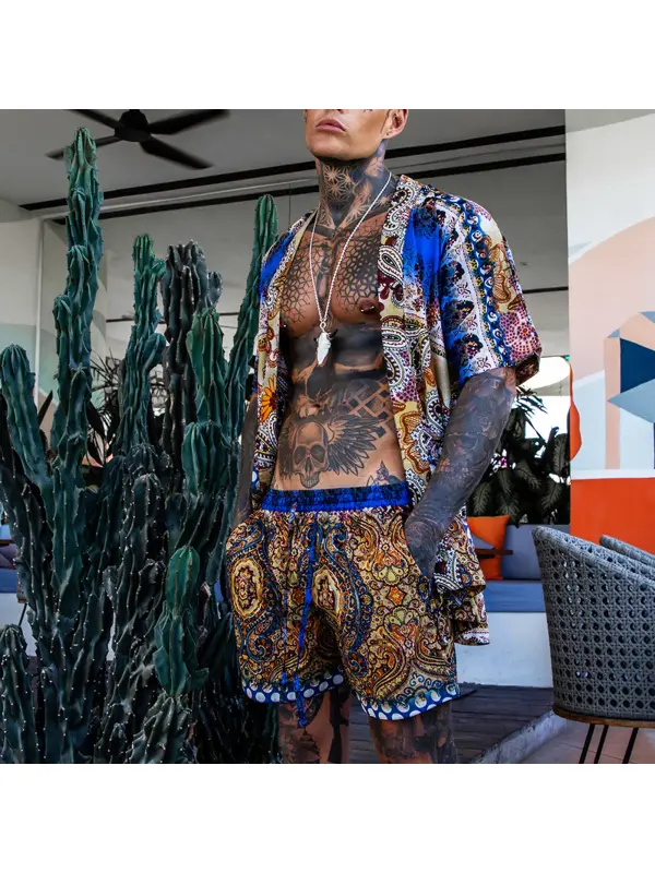 Men's Spring & Summer Holiday Print Set - Ootdmw.com 