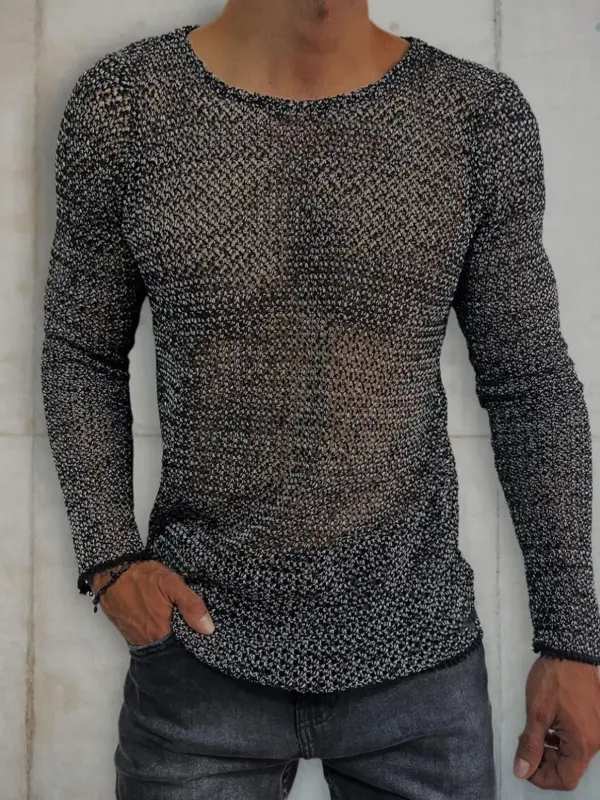 Men's Lightweight Slim Fit All Season Long Sleeve T-Shirt - Sunshinetip.com 