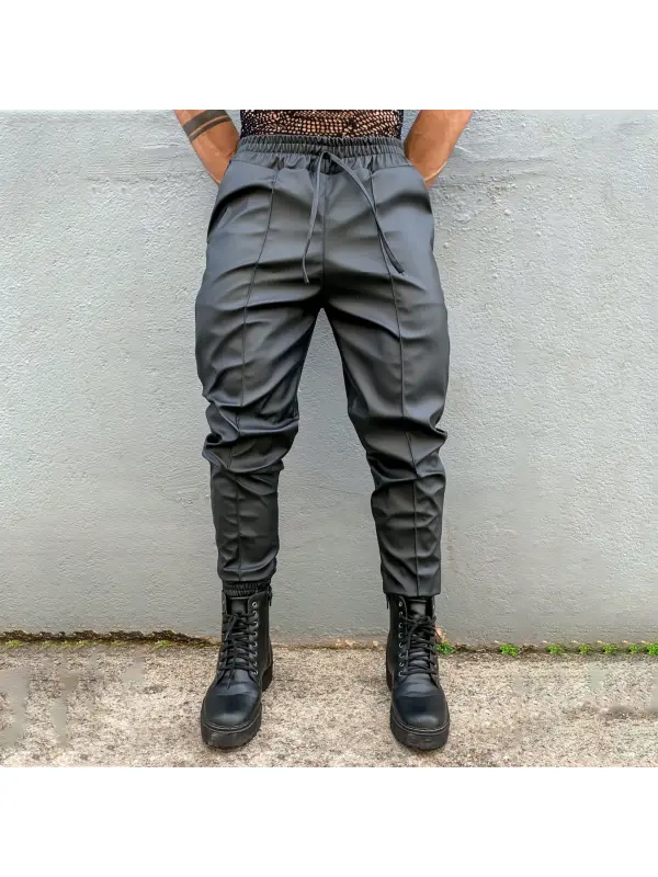 Men's Casual Leather Pants - Anrider.com 