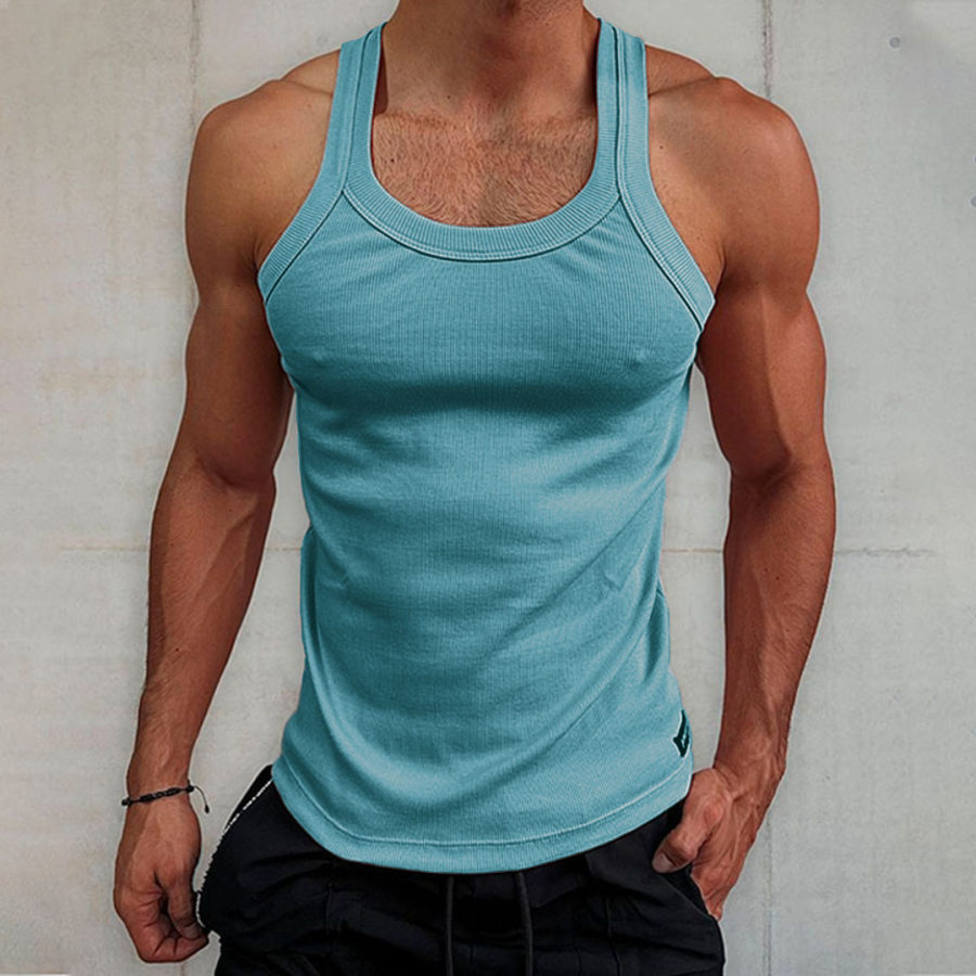 

Men's Plain Sleeveless Vest