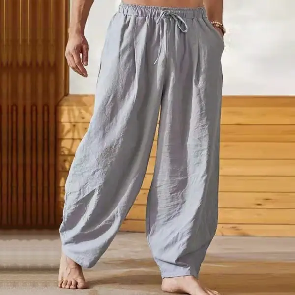 Men's Linen Plus Size Casual Pants - Jumbochic.com 