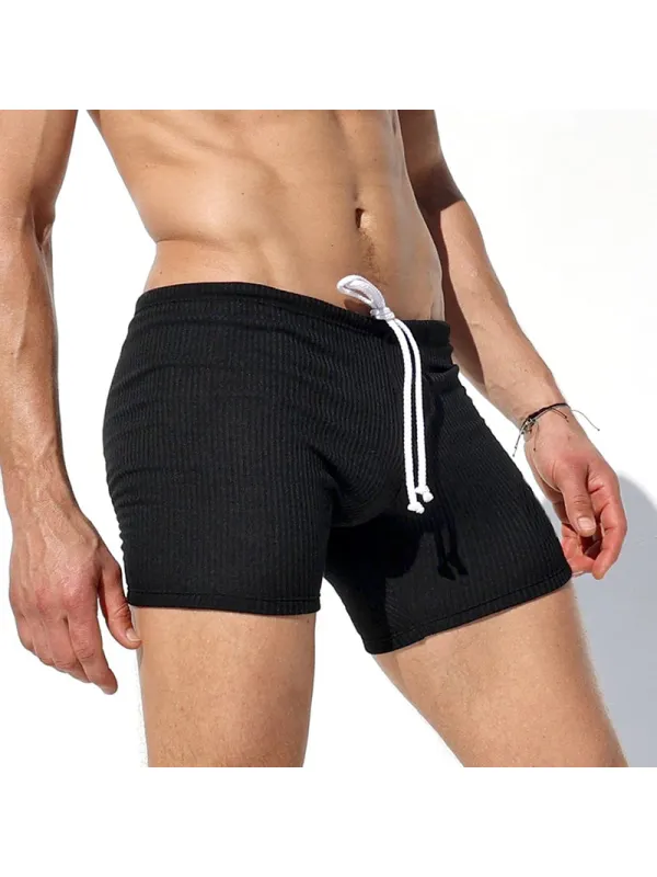 Men's Solid Color Tight Sexy Shorts - Timetomy.com 