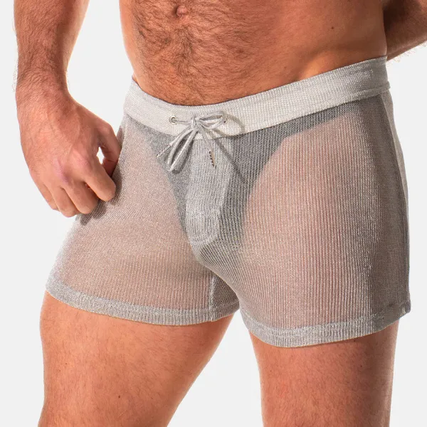 Men's Mesh See-through Sexy Mini Shorts - Ootdyouth.com 