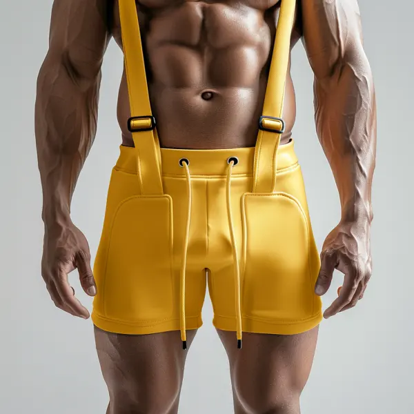 Men's Pocket Strap Tight Shorts - Yiyistories.com 