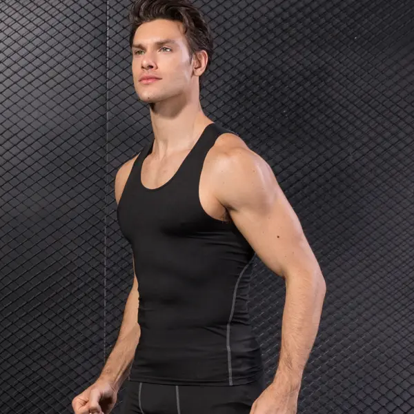 Men's Sweat-wicking Quick-drying Elastic Tight Vest - Mobivivi.com 