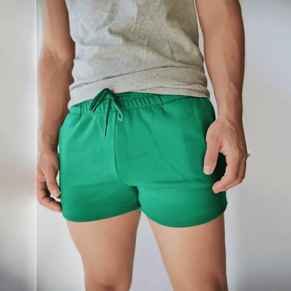 Men's Shorts Solid Color Knitted Shorts Casual - Menilyshop.com 