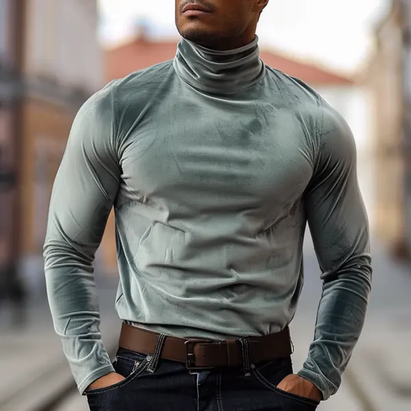 Tight Muscular Men's Long Sleeve T-shirt - Bustalent.com 