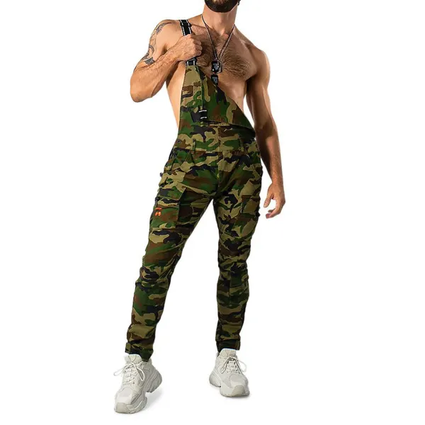 Men's Camouflage Suspender Tights - Mobivivi.com 