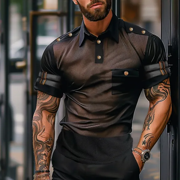 Men's Personalized Casual See-through Shirt - Mobivivi.com 