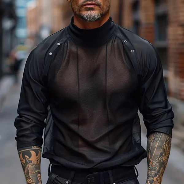 Men's Casual Sexy Round Neck Shirt - Mobivivi.com 