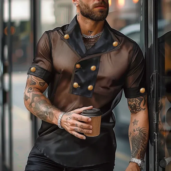 Men's Personalized See-through Shirt - Mobivivi.com 