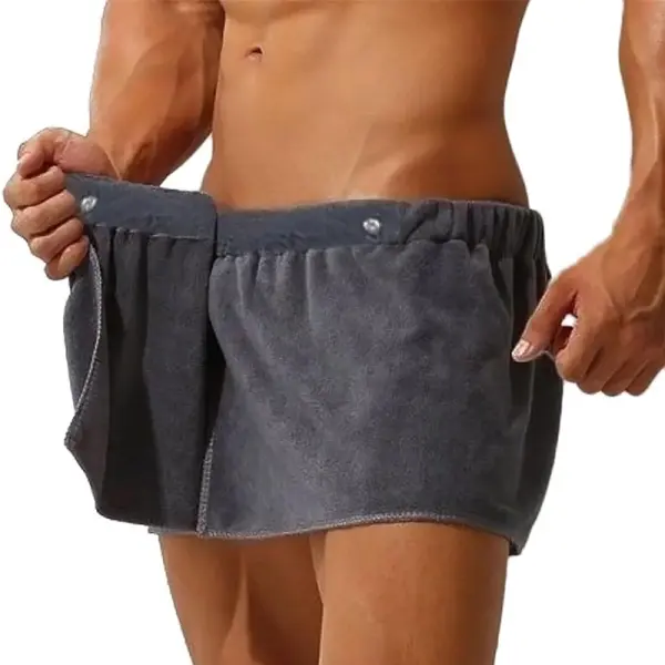 Men's Ultra-Soft Microfiber Beach Towel Wrap - Quick-Drying Absorbent Swim Skirt - Cotosen.com 