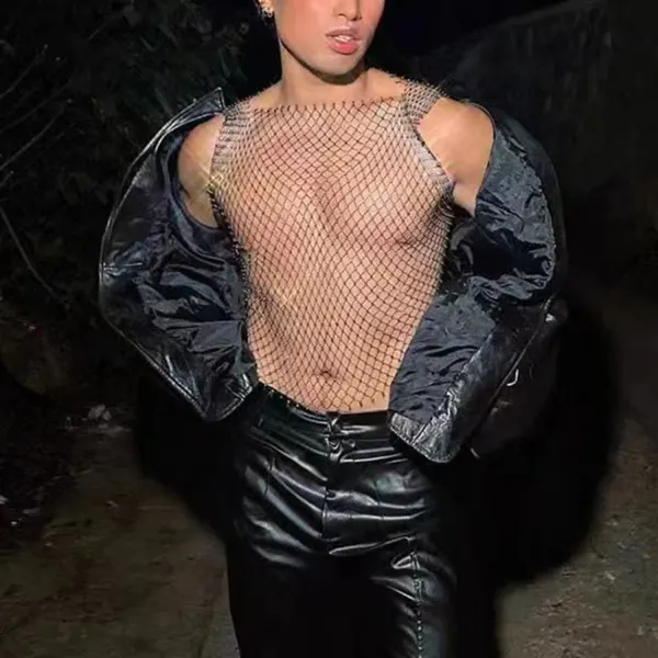 Men's Nightclub Sexy Vest - Menilyshop.com 