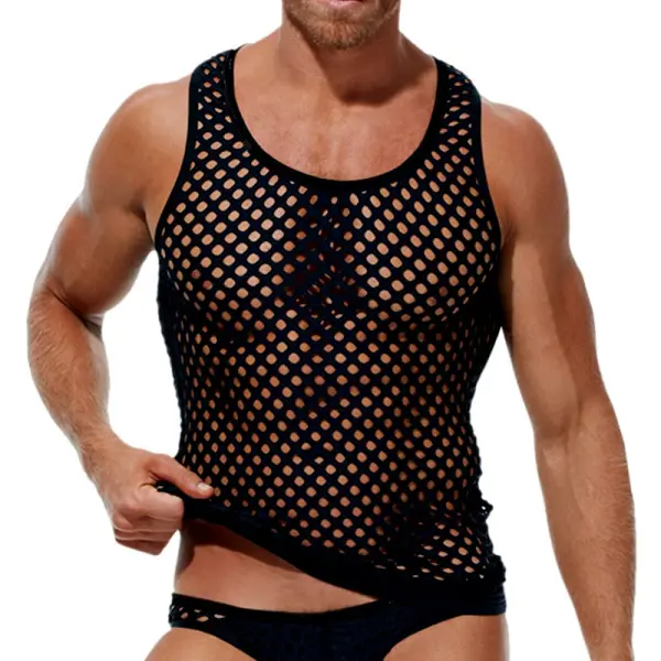 Men's Casual Hollow Sexy Vest - Craftshock.com 