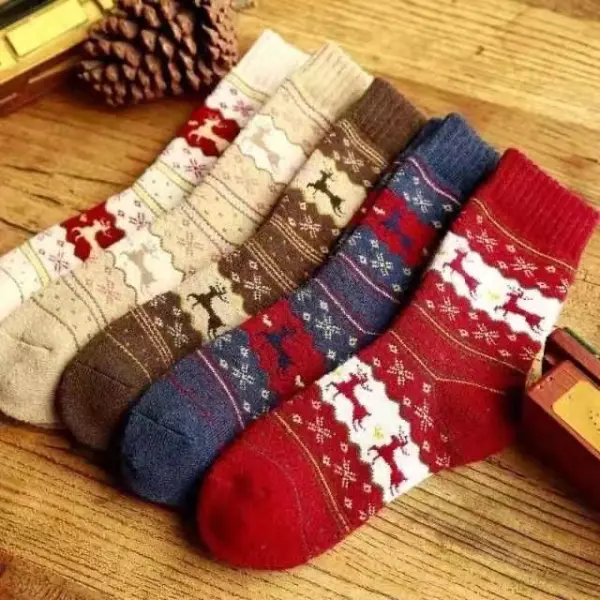 Women's Christmas Gift Warm Cute Socks - Bustalent.com 