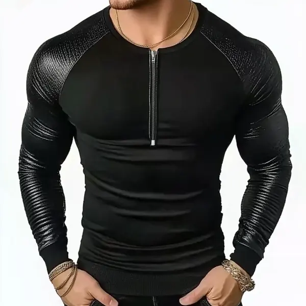 Zip Basic Tight T-shirt - Mobivivi.com 