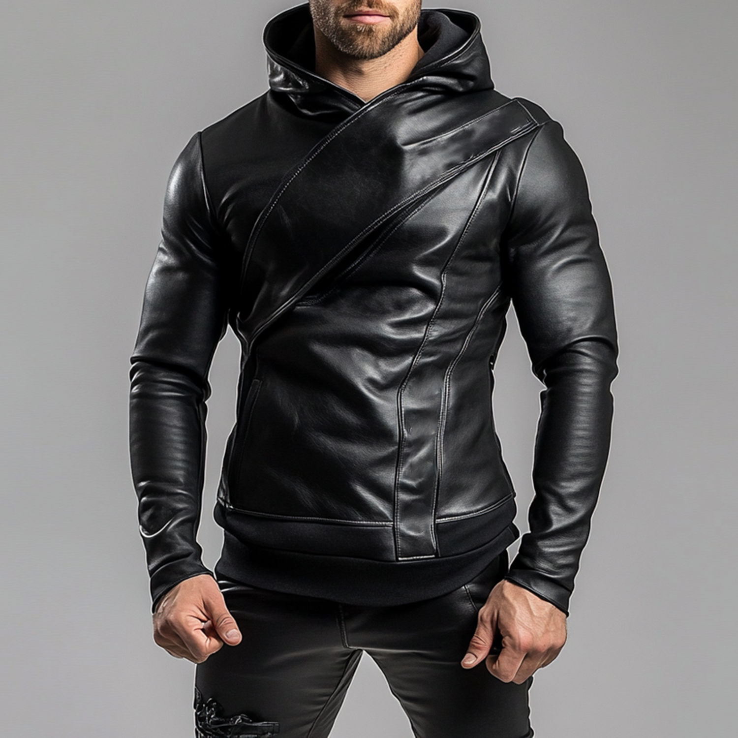 Men's Fashion Solid Color Hoodie