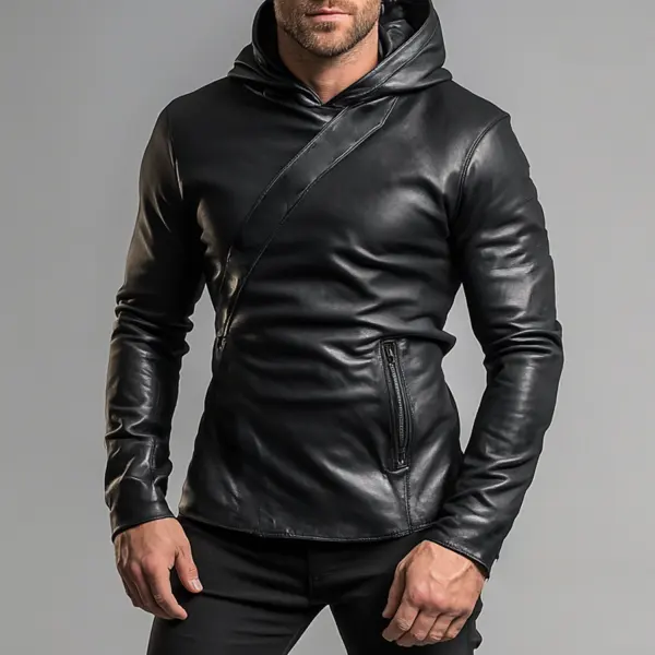 Skinny Paneled Long-sleeve Hoodie - Bustalent.com 