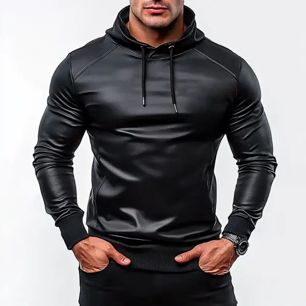Casual Solid Color Tight Hoodie - Bustalent.com 