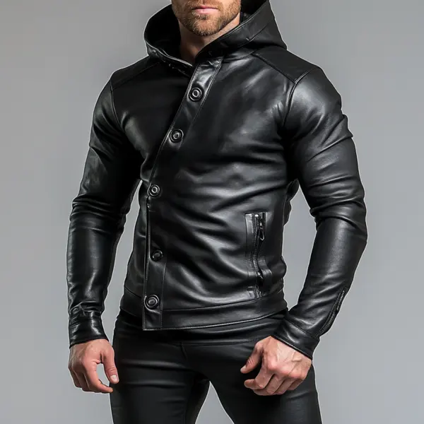 Men's Button-Zip Hoodie - Menilyshop.com 