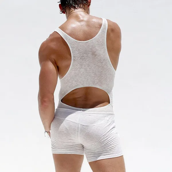 Men's Hollow Soft Jumpsuit - Menilyshop.com 