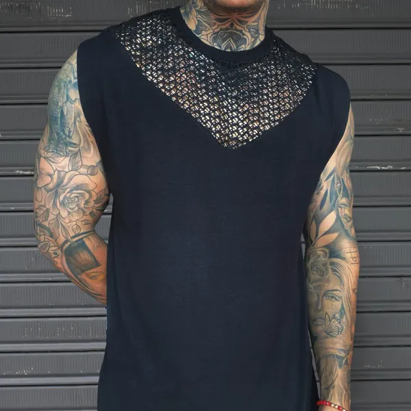 Tight-fitting Mesh Basic Base Vest - Craftshock.com 