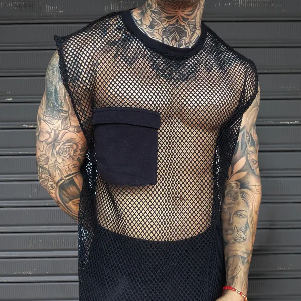 Spliced ​​mesh Basic Base Vest - Craftshock.com 