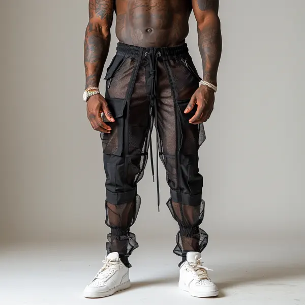 Fitness Training Mesh Design Sports Pants - Mobivivi.com 