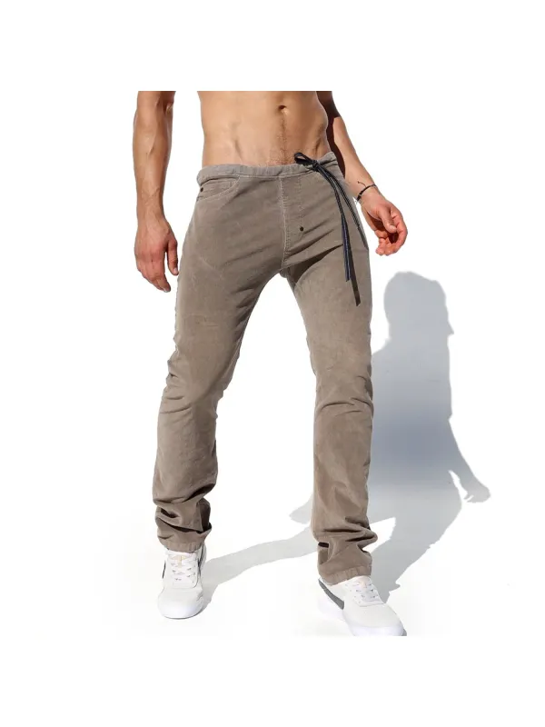 Men's Casual Lace-up Leggings - Aptkoi.com 