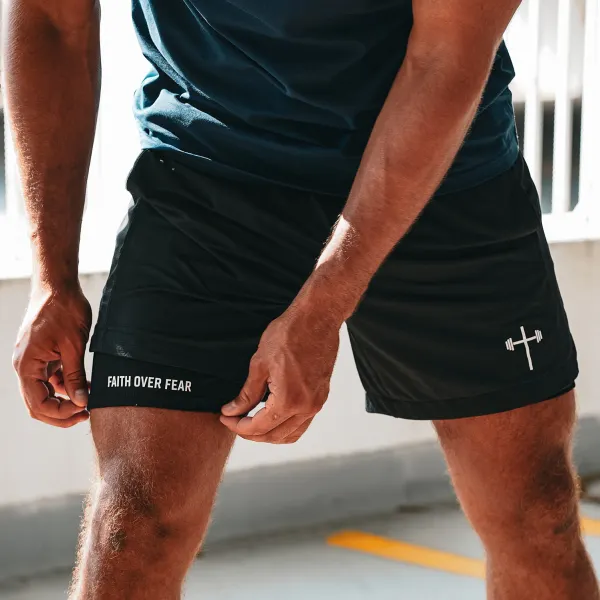 Faith Over Fear Liner Shorts - Cotosen.chimpone.com 
