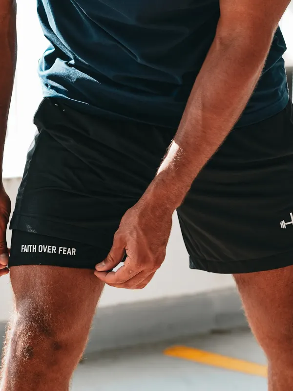 Faith Over Fear Liner Shorts - Pragmaace.com 