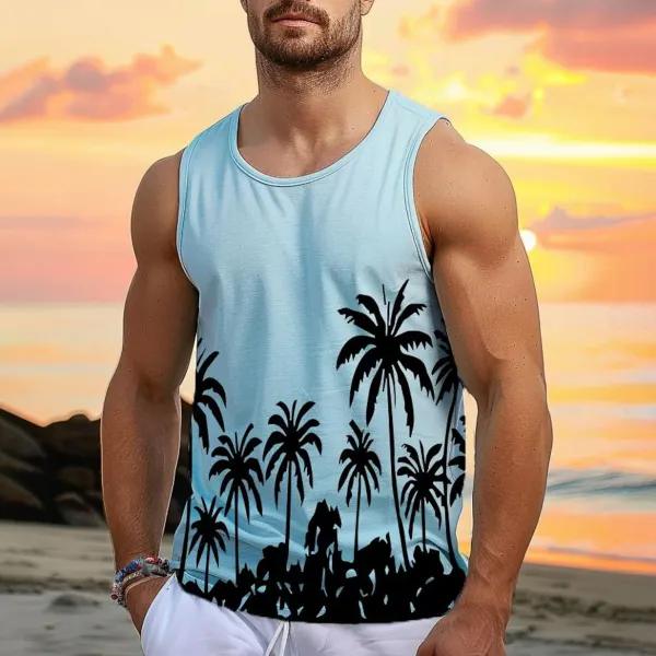 Men's Hawaiian Undershirt Street Daily Beach T-shirt - Fineyoyo.com 