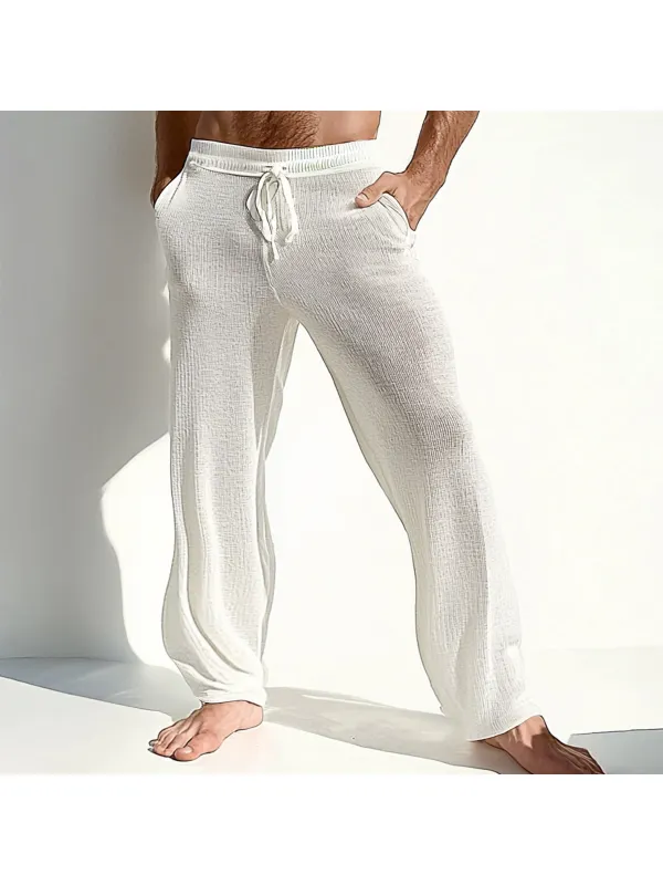 Men's Lightweight Knitted Casual Trousers - Aptkoi.com 