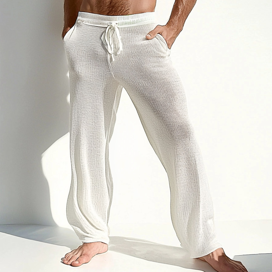 

Men's Lightweight Knitted Casual Trousers