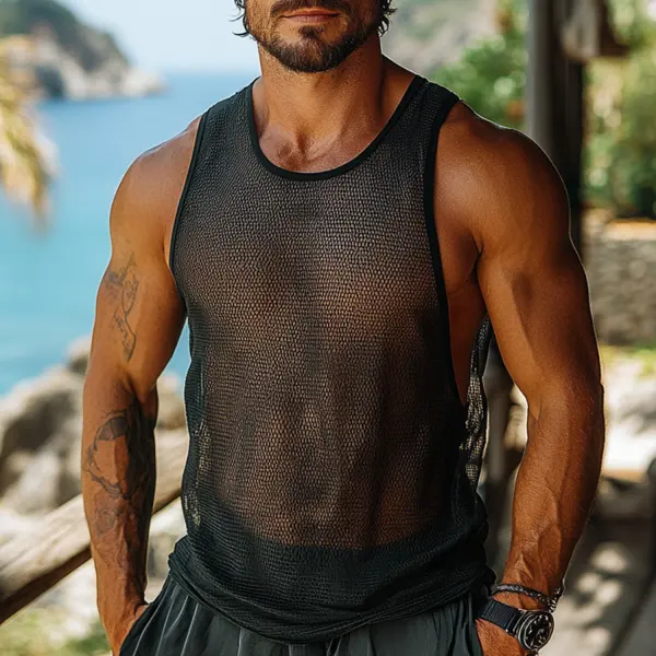 Men's Mesh Vest - Bustalent.com 