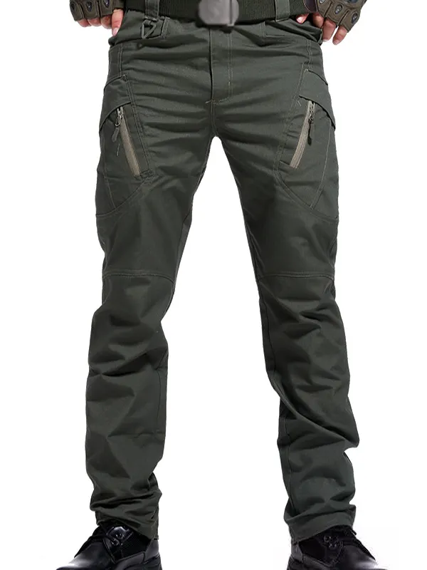 Men's Fashion Metal Zipper Outdoor Special Forces Combat Trousers - Menbarn.com 