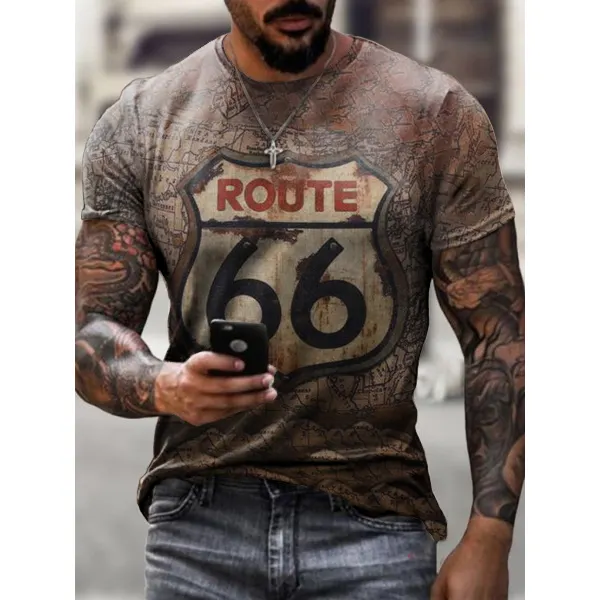 Map leisure Route 66 T-shirt - Ootdyouth.com 