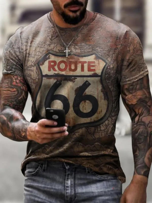 Map leisure Route 66 T-shirt - Anrider.com 