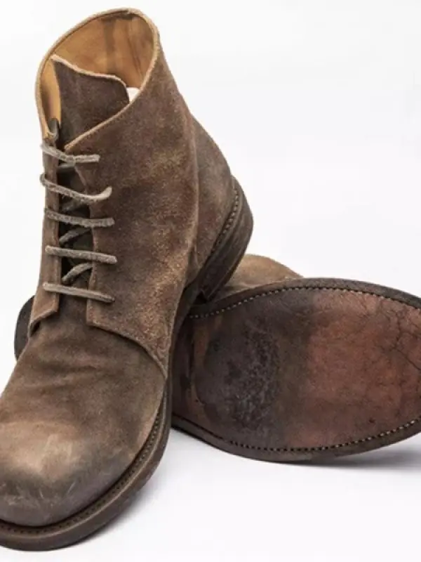 Men's Retro Tactical Leather Boots - Wantbright.com 