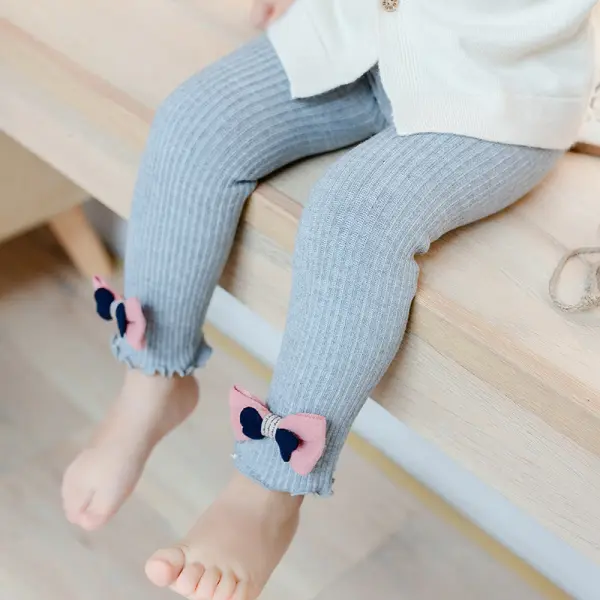 【12M-5Y】Girls Vertical Striped Cute Leggings - 3209 - Popopieshop.com 