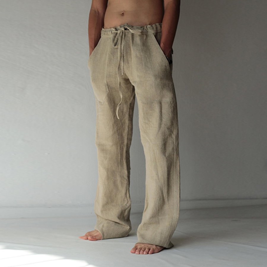 

Mens Linen Cozy Casual Pants