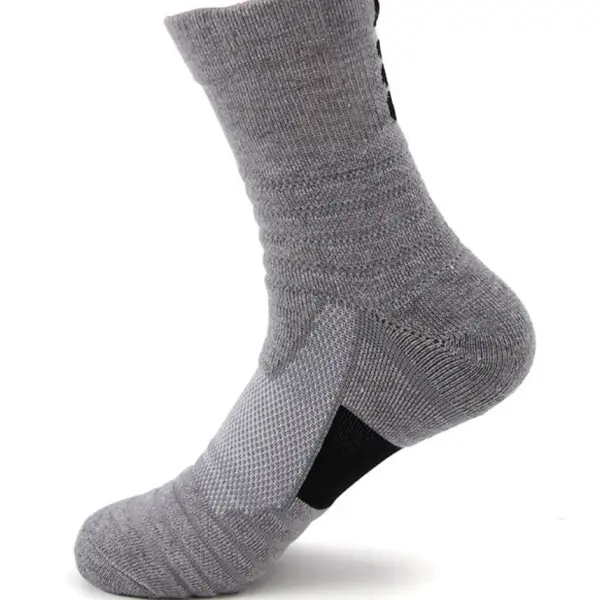 Men's Medium Tube Outdoor Sweat Absorbing Non Slip Socks - Elementnice.com 