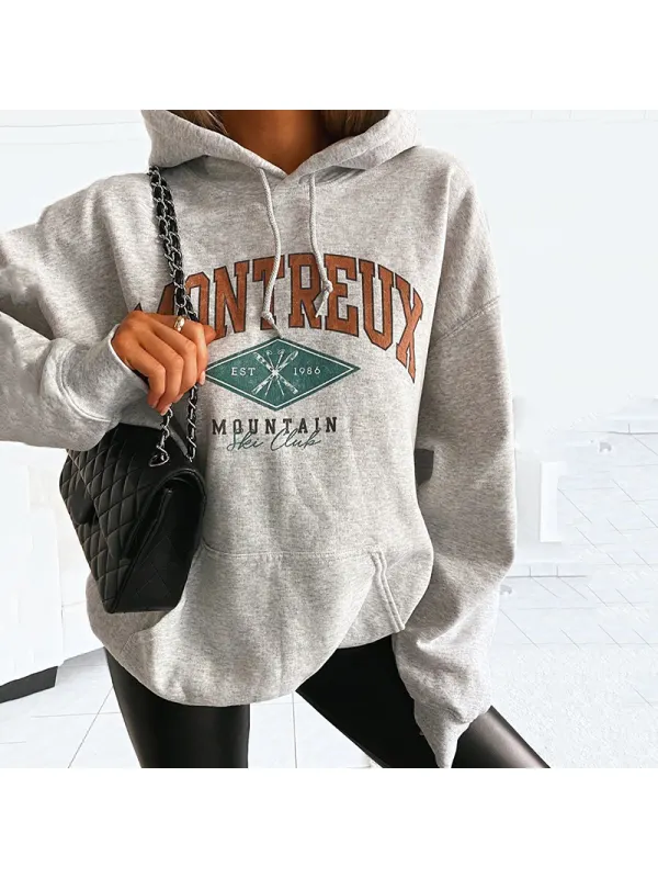 Women Hooded Letter Printed Fashion Sweatshirt RY55 - Wearmw.chimpone.com 
