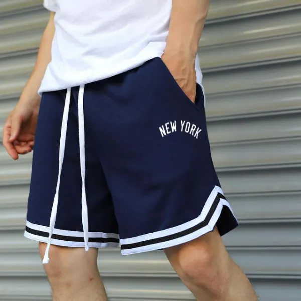 New York Print Track Shorts - Menilyshop.com 