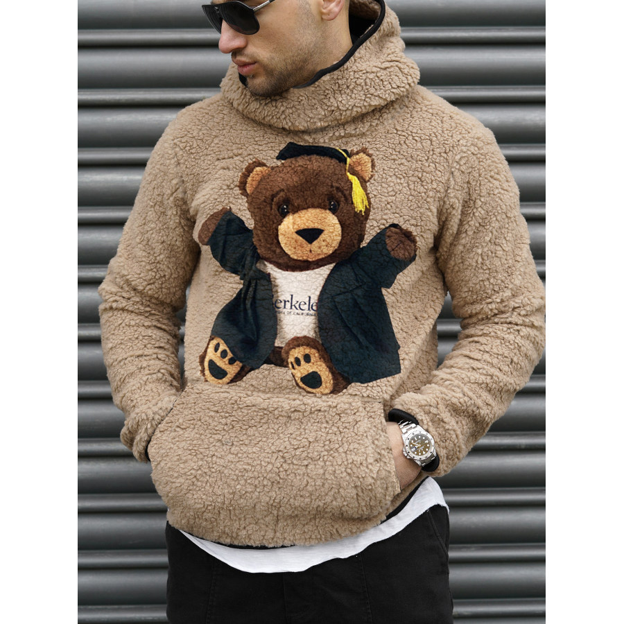 

Cute Bear Lamb Wool Warm Sweatshirt