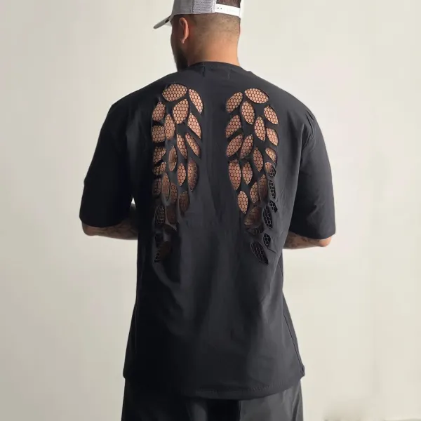 Men's Fashion Shredded T-Shirt - Mobilittle.com 