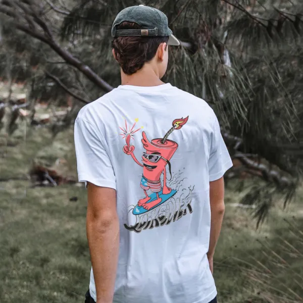 Summer Surf Retro Casual Tee - Faciway.com 