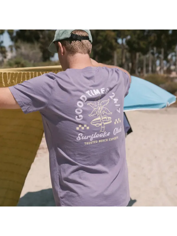 Summer Surf Club Retro Casual Tee - Ootdmw.com 
