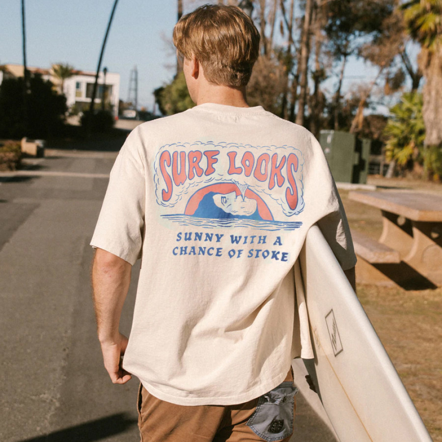 

Summer Surf Nostalgia Retro Casual Tee